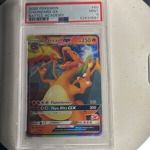 Pokemon Charizard GX Card - Orange and Blue